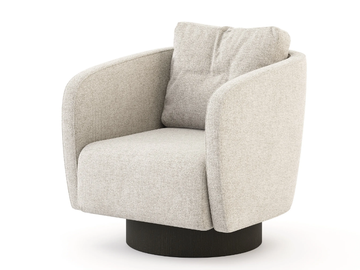 HER - Upholstered velvet armchair with armrests by Stylish Club - view 2